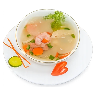 Soup bánh phồng tôm