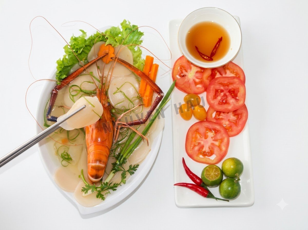 Soup bánh phồng tôm ngon