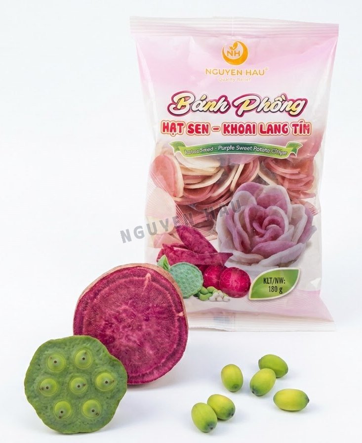 Bánh phồng Hạt Sen – Khoai Lang Tím - ảnh 2