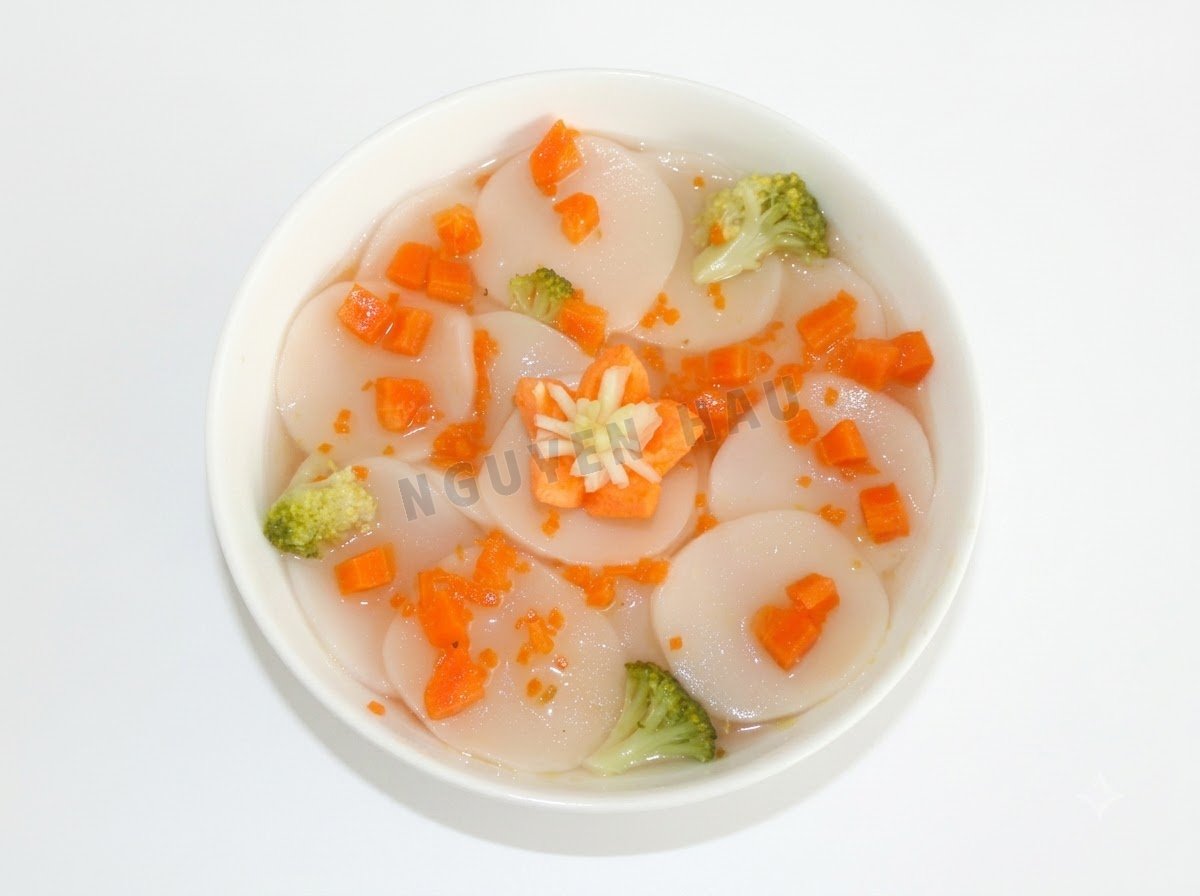 Nấu soup - Bánh phồng Chay