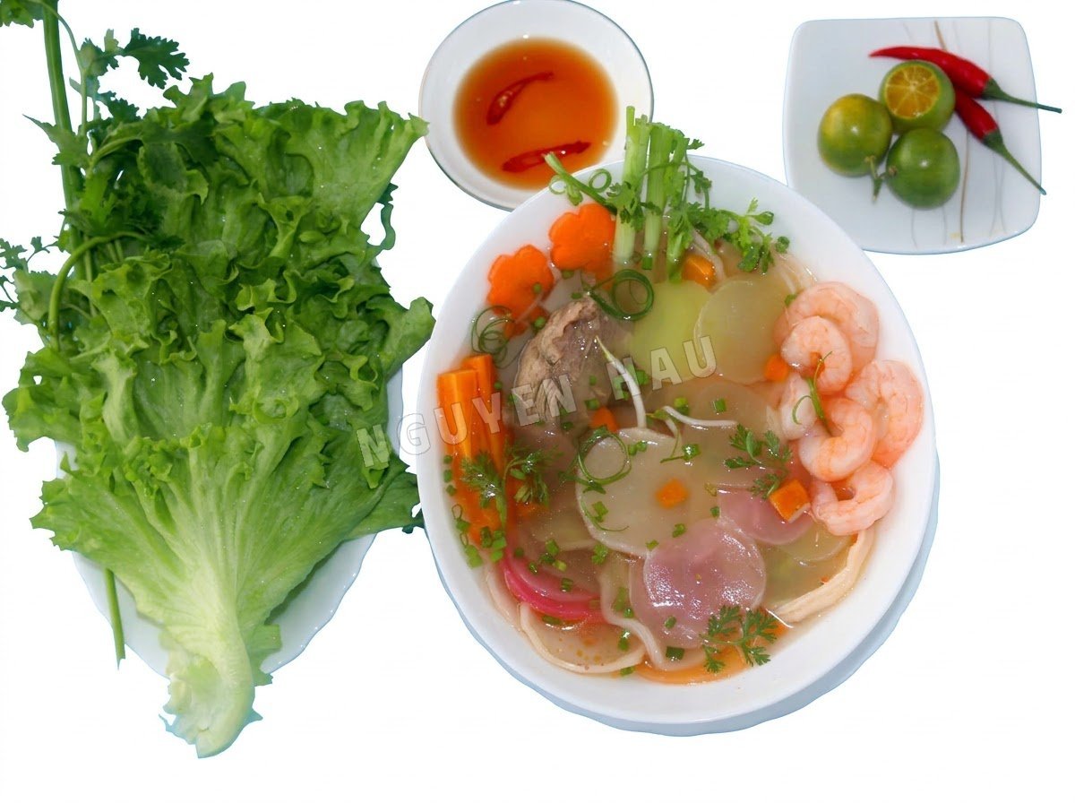 Nấu soup - Bánh phồng Tôm