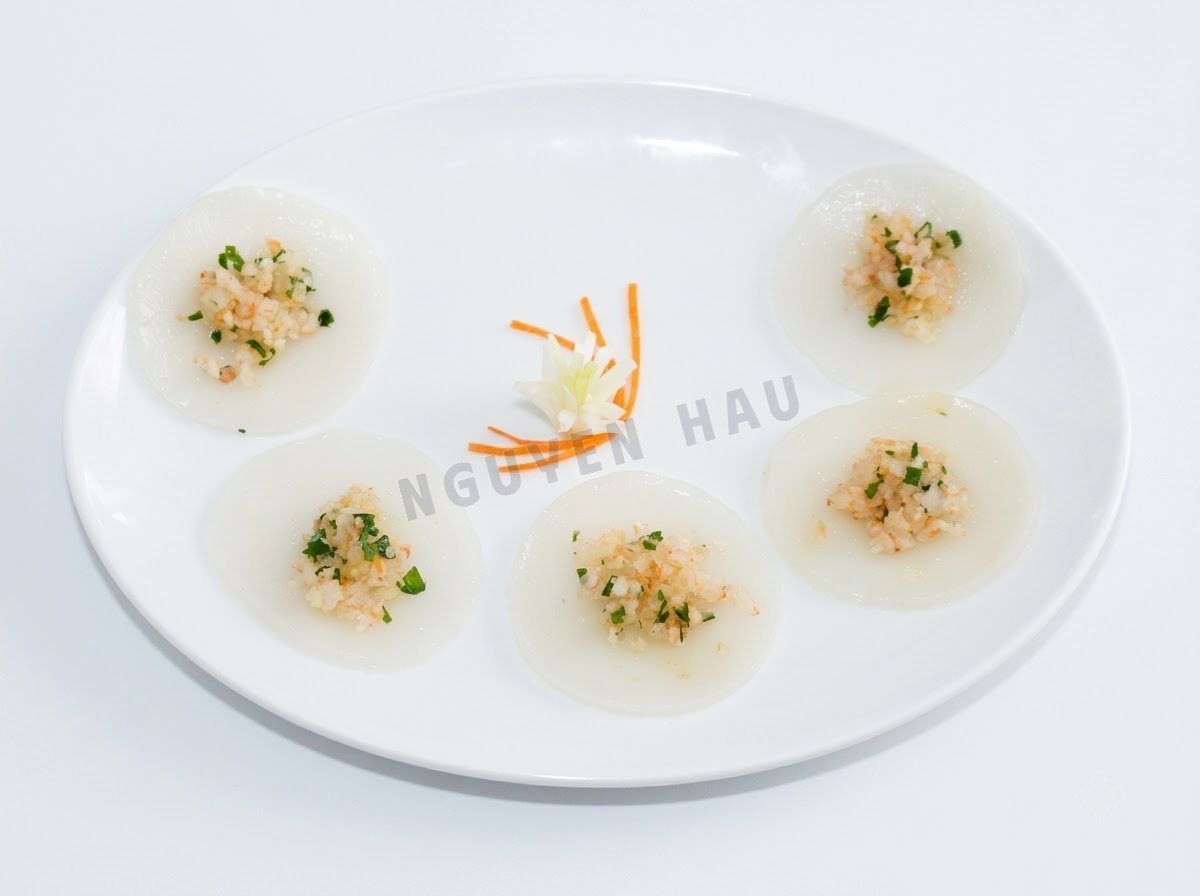 Hấp - Bánh phồng Mực